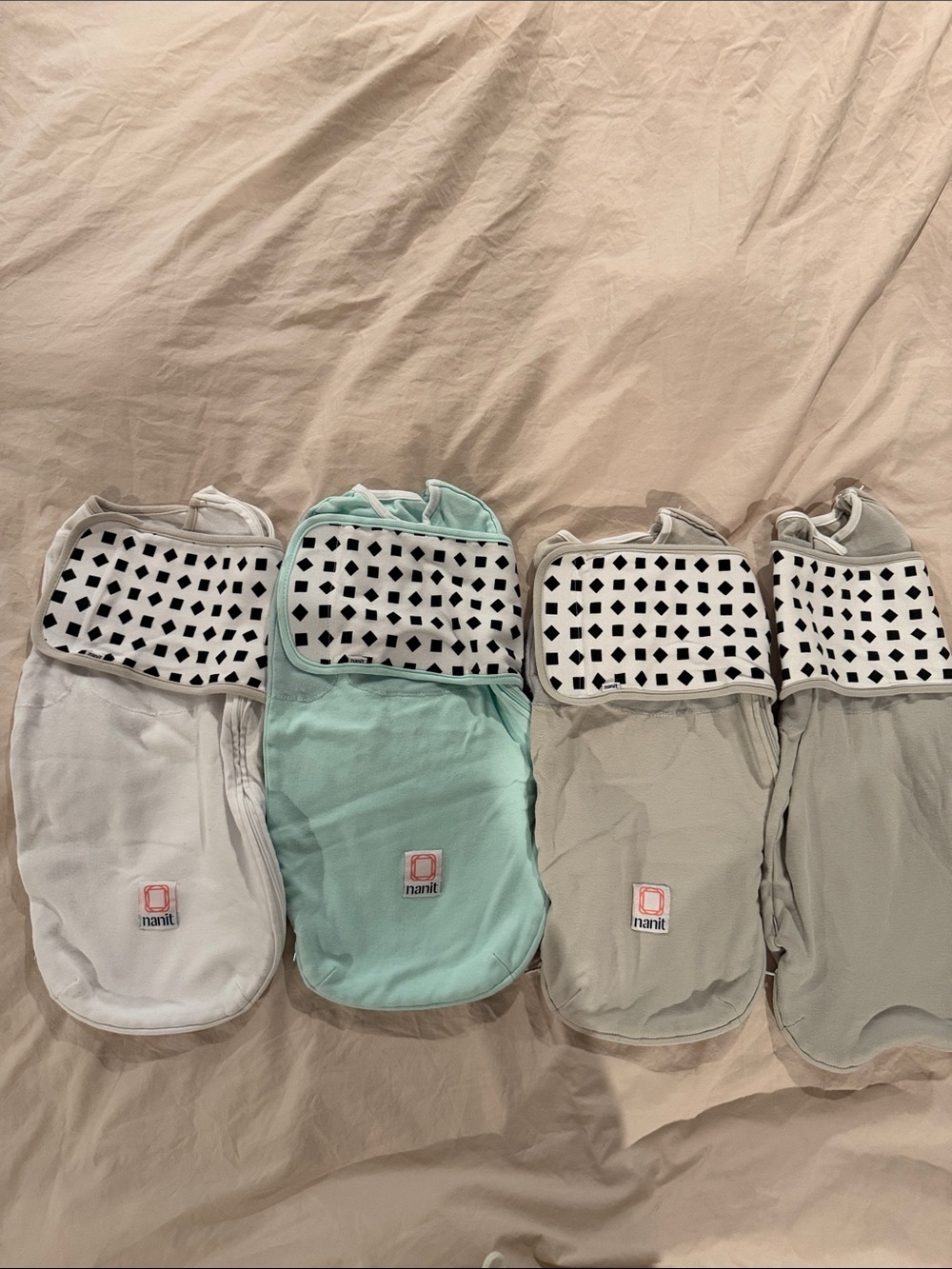 Nanit 0-3m Sleep Sacks - 4 pack